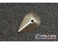 Чешуйки CR113 Капля грань, 8 х 5 мм., никель, 100 шт.